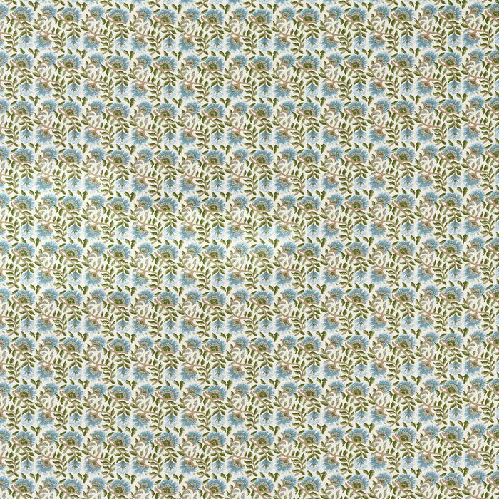 Morris & Co Wardle Weave Mineral Blue Fabric MIND237566
