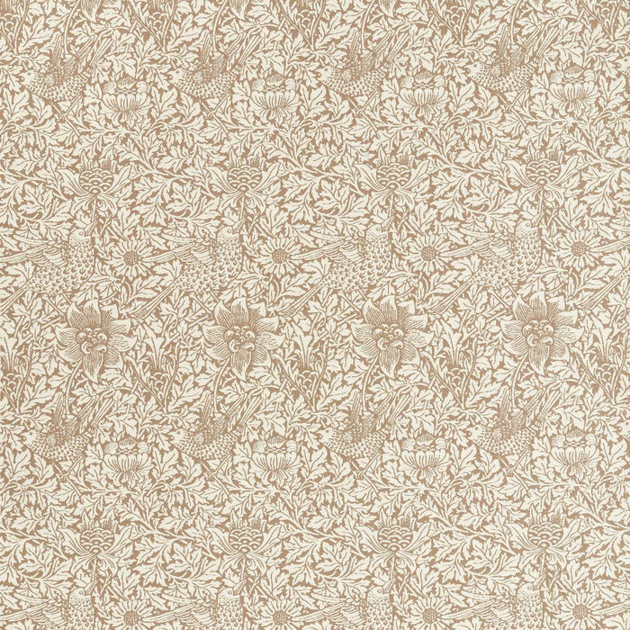 Morris & Co Bird & Anemone Weave Linen Fabric MIND237582