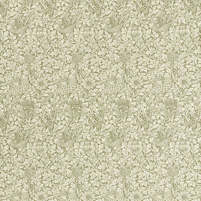 Morris & Co Bird & Anemone Weave Sage Fabric MIND237583