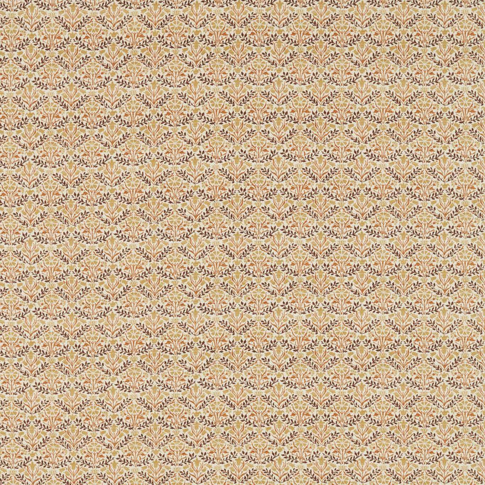 Morris & Co Bellflowers Chocolate/Tan Fabric MLIF227252