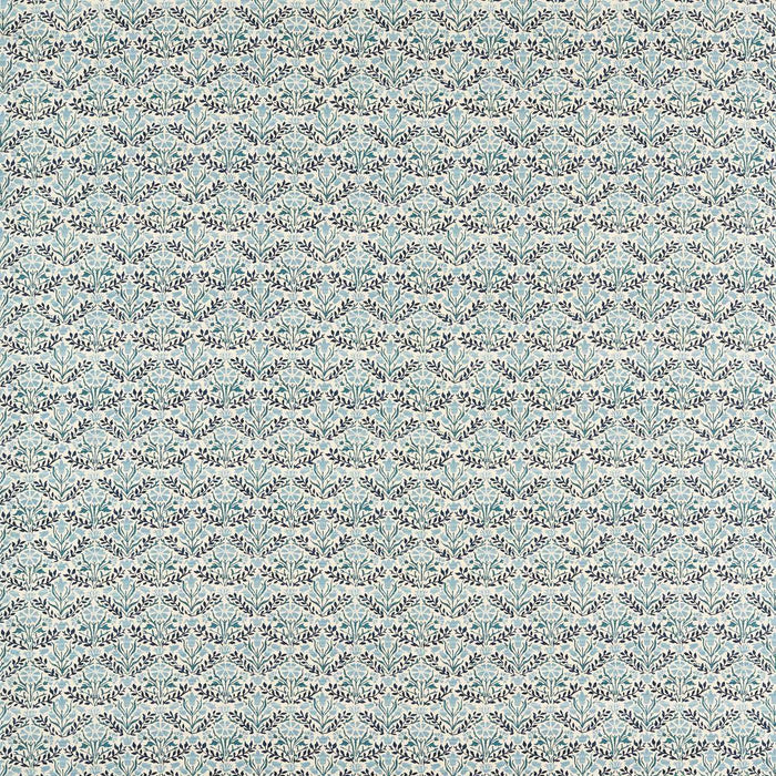 Morris & Co Bellflowers Mineral Blue Fabric MLIF227255