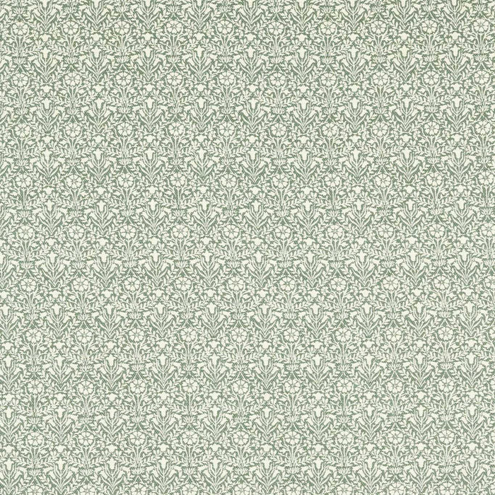 Morris & Co Bellflowers Weave Seagreen Fabric MLIF237422