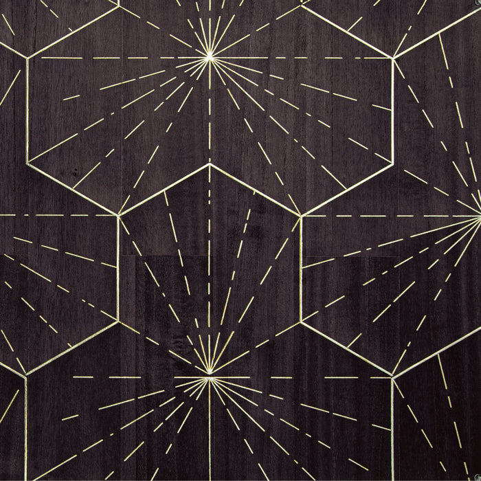 Maya Romanoff Ajiro Burst of Happiness Clear Midnight Sky Wallpaper Sample MR-ABH-1511