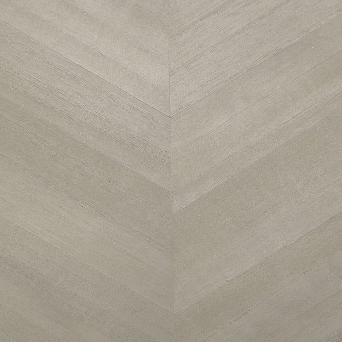 Maya Romanoff Grand Scale Ajiro Chevron Silver Birch Luster Wallpaper Sample MR-AC2-4055-S