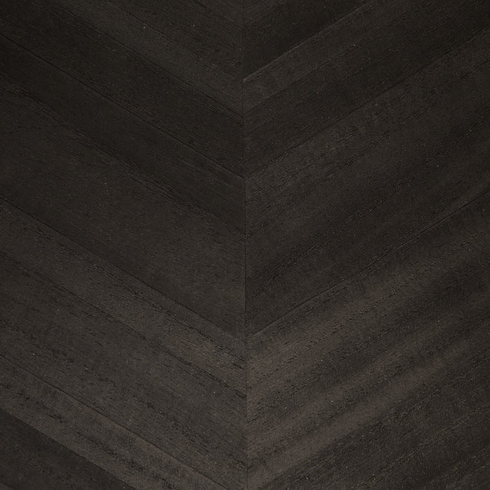 Maya Romanoff Grand Scale Ajiro Chevron Ebony Luster Wallpaper Sample MR-AC2-4109