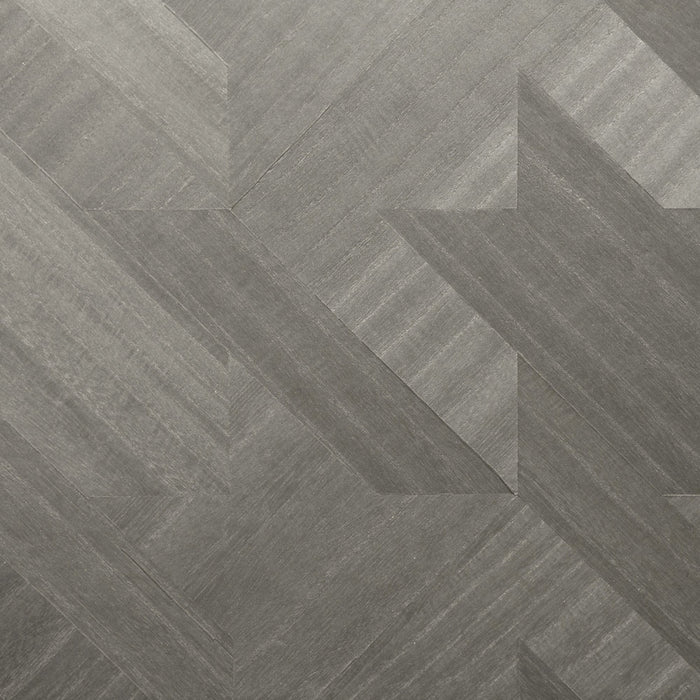 Maya Romanoff Ajiro Houndstooth Polished Silver Birch Luster Wallpaper Sample MR-AH-4X17-S