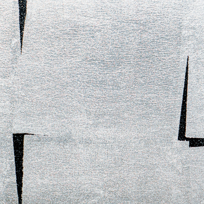 Maya Romanoff Gilded Cloth Silver Ebony Wallpaper MR-GC-1109-S