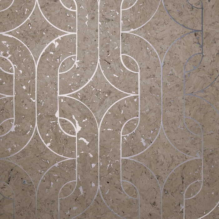 Maya Romanoff Porto Elo Gamay Gray Wallpaper Sample MR-PE-1099