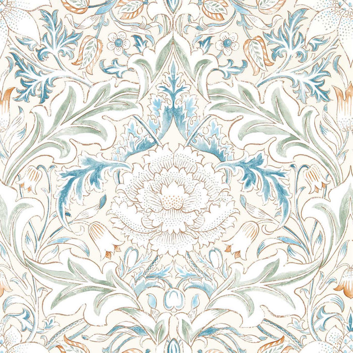 Morris & Co Simply Severn Bayleaf/Annatto 217074 Wallpaper Sample MSIM217074