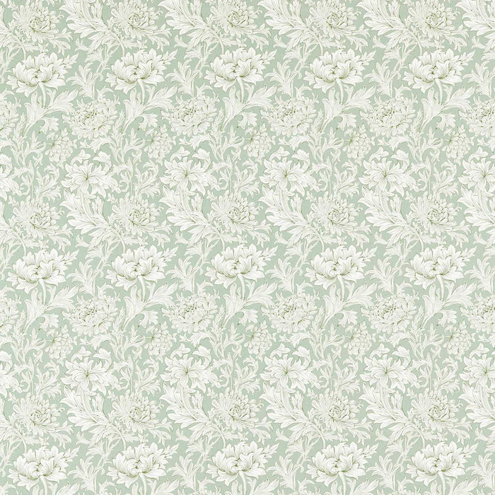 Morris & Co Chrysanthemum Toile Willow Fabric Sample MSIM226911