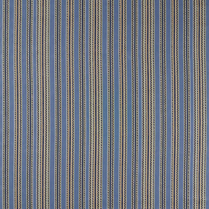 Morris & Co Bexleyheath Stripe Woad Fabric Sample MSTR237685