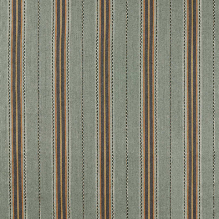 Morris & Co Lechlade Stripe Bayleaf/Ochre Fabric MSTR237689