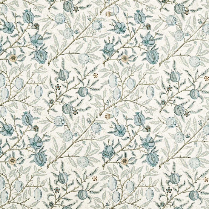 Morris & Co Fruit Ww Mineral Blue Fabric MSWW227292