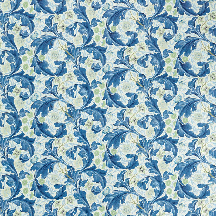Morris & Co Leicester Paradise Blue Fabric MVOF227210