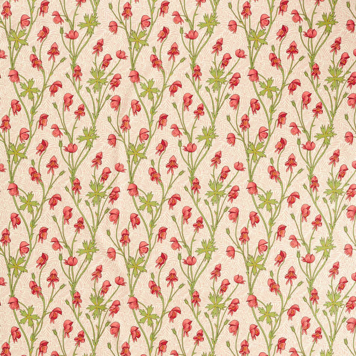 Morris & Co Monkshood Rhubarb Fabric MVOF227220