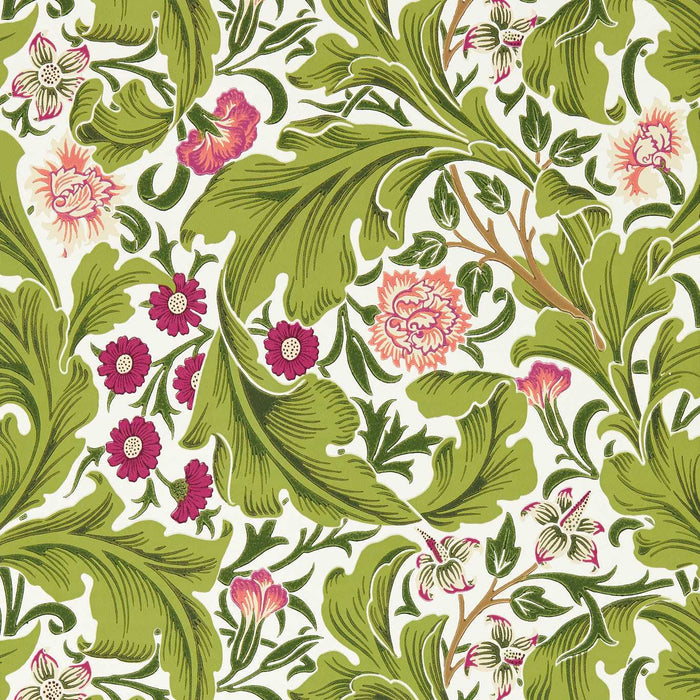 Morris & Co Leicester Sour Green/Plum Wallpaper MVOW217334