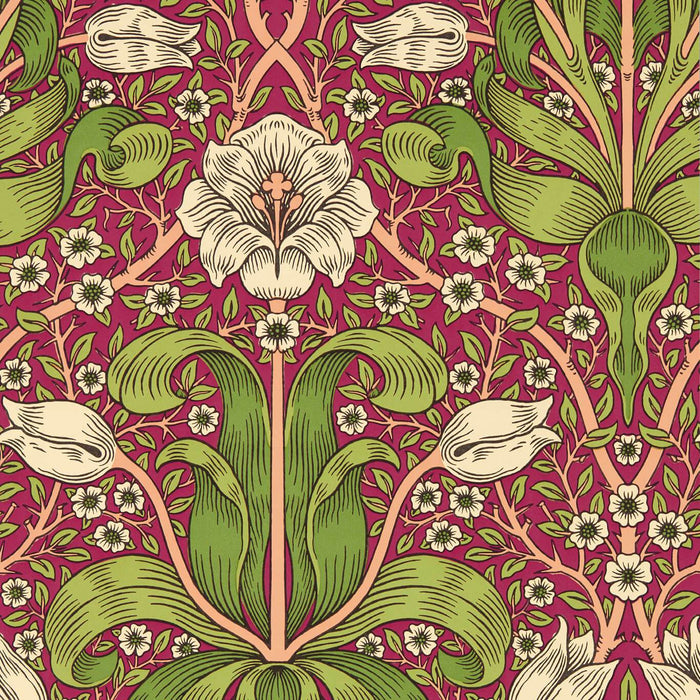 Morris & Co Spring Thicket Maraschino Cherry Wallpaper MVOW217337
