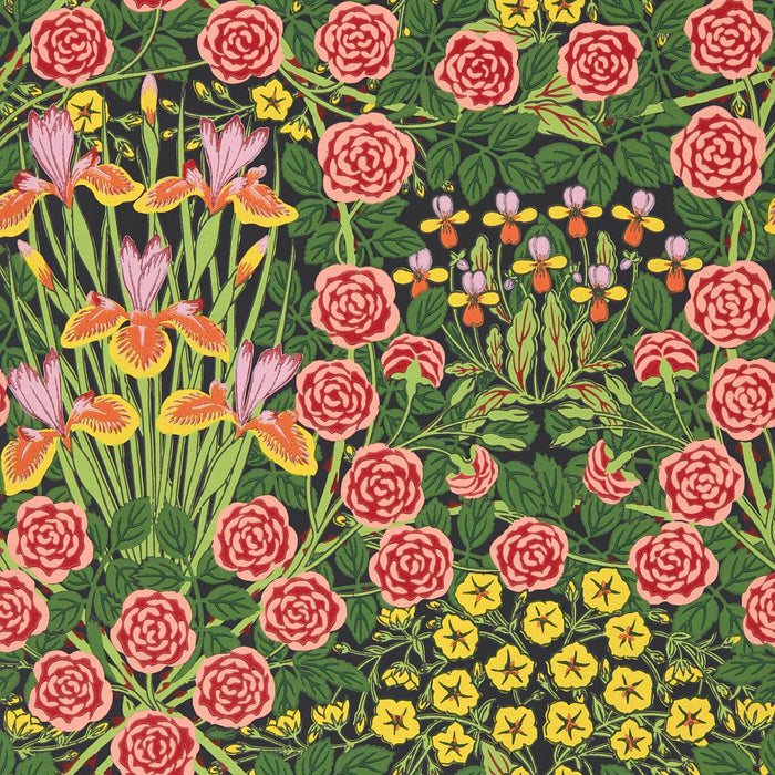 Morris & Co Campanula Sunburst/Ebony Wallpaper MVOW217350