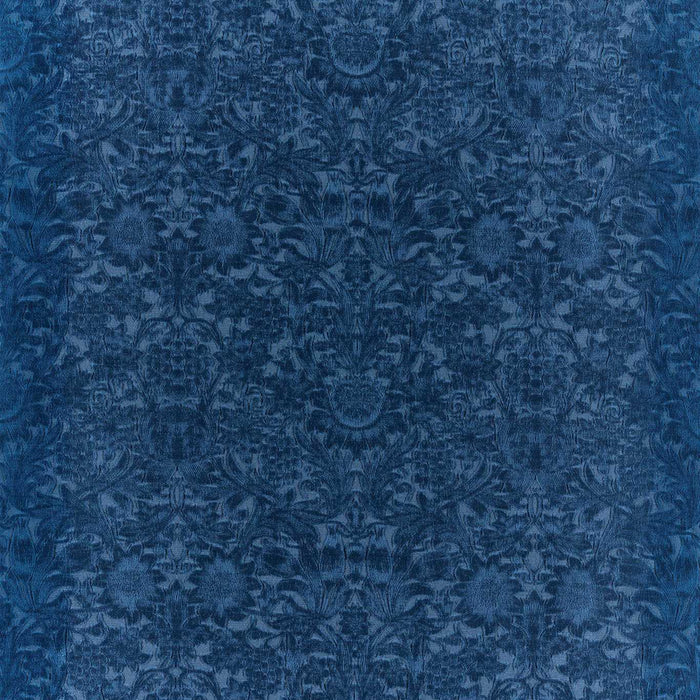 Morris & Co Sunflower Caffoy Velvet Inky Fingers Fabric Sample MWAR237282