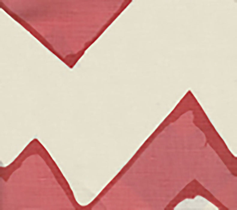 Alan Campbell Montecito Zig Zag Coral Fabric Sample AC260-10