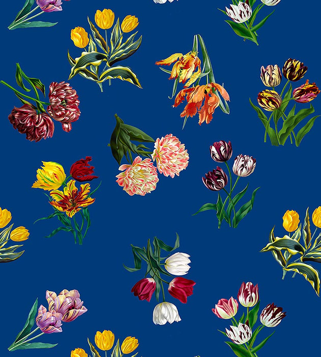 Nicolette Mayer Etudes De Fleurs Blue Fabric N4ETUD0002