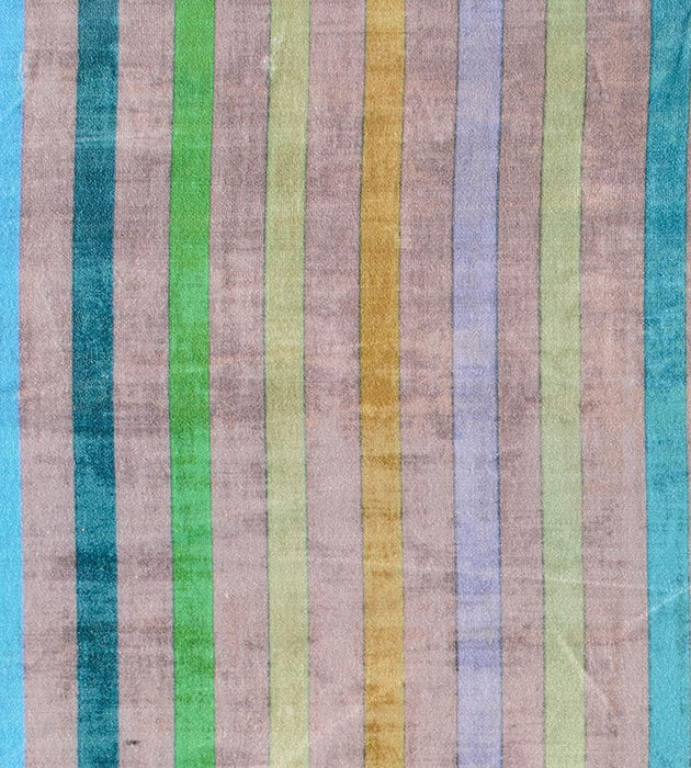 Nicolette Mayer Grand Stripe Pewter Jewel Fabric N4GRAN0004