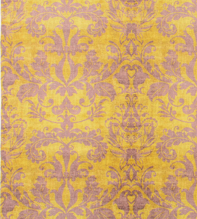 Nicolette Mayer Palace Damask Citron Fabric Sample N4PALA0004