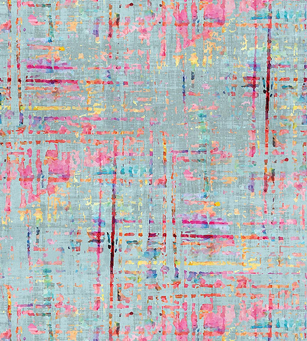 Nicolette Mayer Coco Print Bleu Fabric N4CO101004