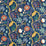 Scion Jackfruit and the Beanstalk Midnight Fabric Sample NART121044.SCN.0