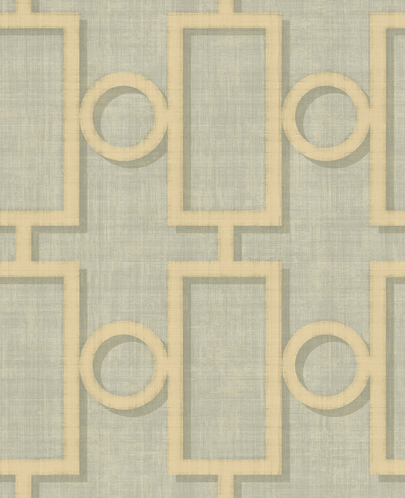 Seabrook Designs Adorn Geo Metallic Gold And Gray Wallpaper NE50608