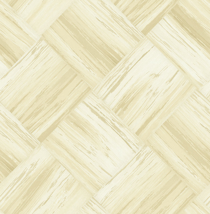 Seabrook Designs Masquerade Weave Metallic Gold And Off-white Wallpaper NE51405