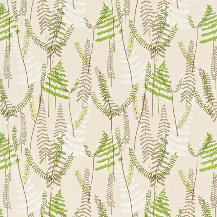 Scion Athyrium Hessian/Apple/Pebble Fabric Sample NMEL130352.SCN.0