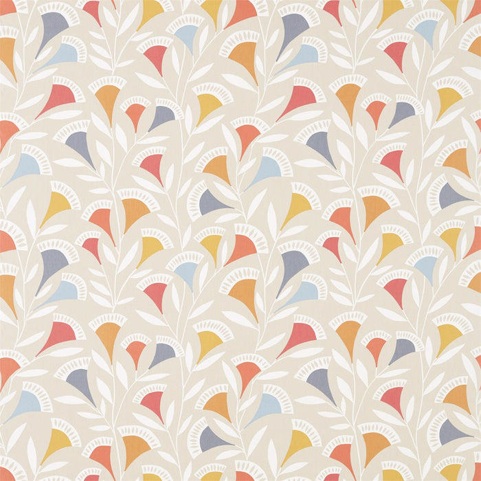 Scion Noukku Watermelon/Tangerine/Slate Fabric Sample NNOU120590.SCN.0