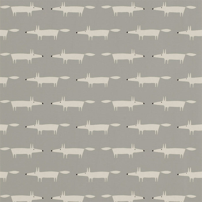 Scion Little Fox Silver Wallpaper Sample NSWA110838.SCN.0