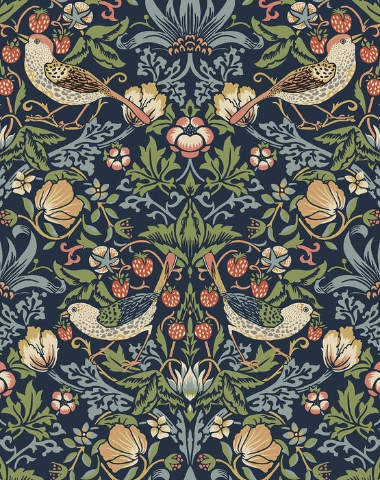NextWall Aves Garden Midnight Blue Wallpaper NW43702