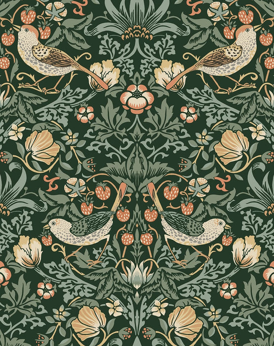 NextWall Aves Garden Forest Green Wallpaper NW43704