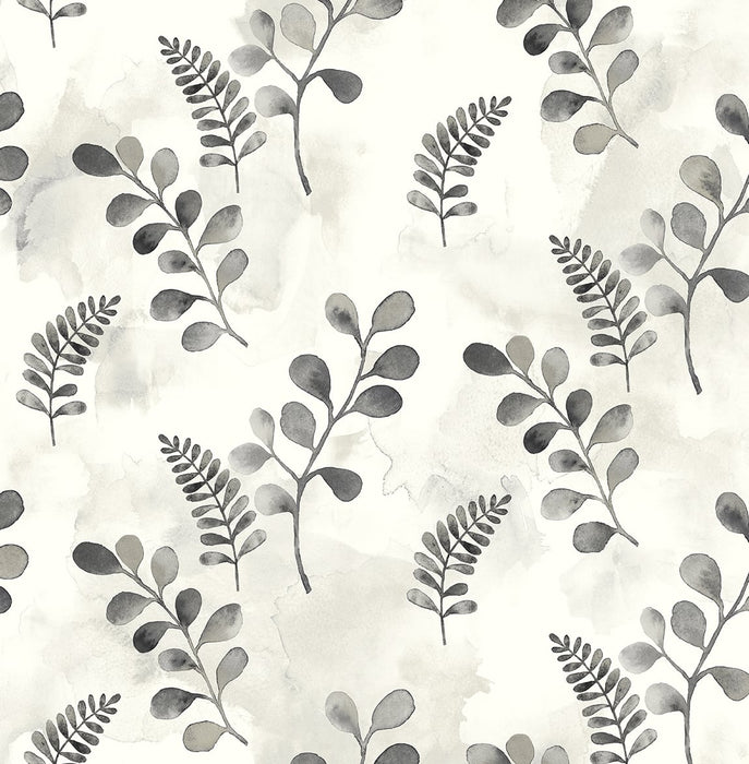 NextWall Woodland Walk Steel Grey Wallpaper NW44105
