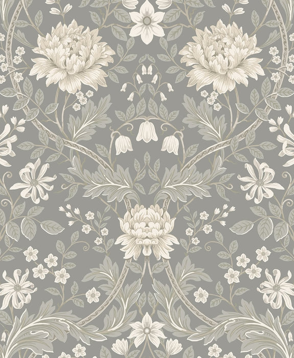 NextWall Honeysuckle Trail Daydream Grey Wallpaper NW44608