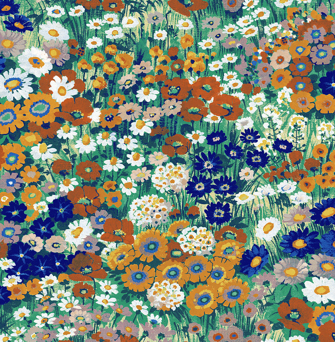 NextWall Floral Meadow Summer Glades & Terra Cotta Wallpaper NW46106