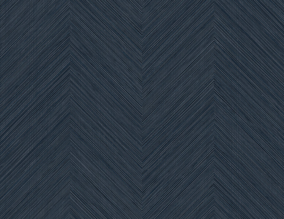 NextWall Chevron Stripe Dark Blue Wallpaper NW53902