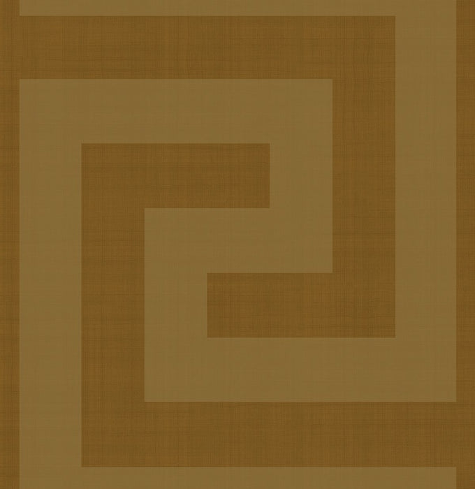 NextWall Maze Geo Antique Gold Wallpaper NW55205