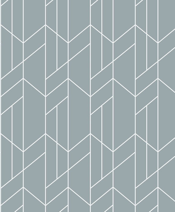NextWall Geometry Light Blue Wallpaper NW56802