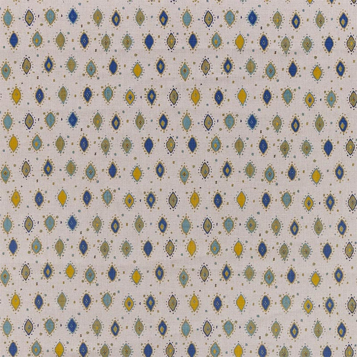Peter Dunham Oona Indigo/Olive On Natural Fabric 111ONA08