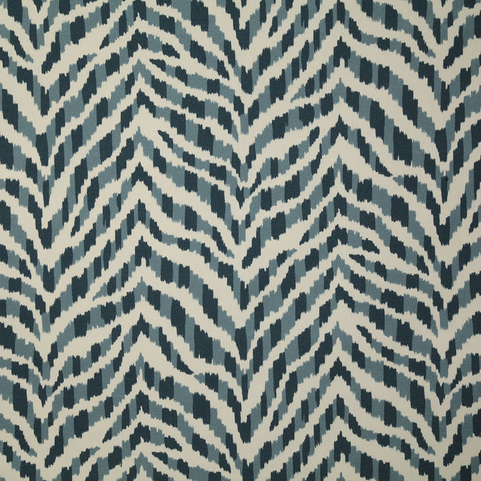 Pindler Zebra Indigo Fabric ZEB007-BL01