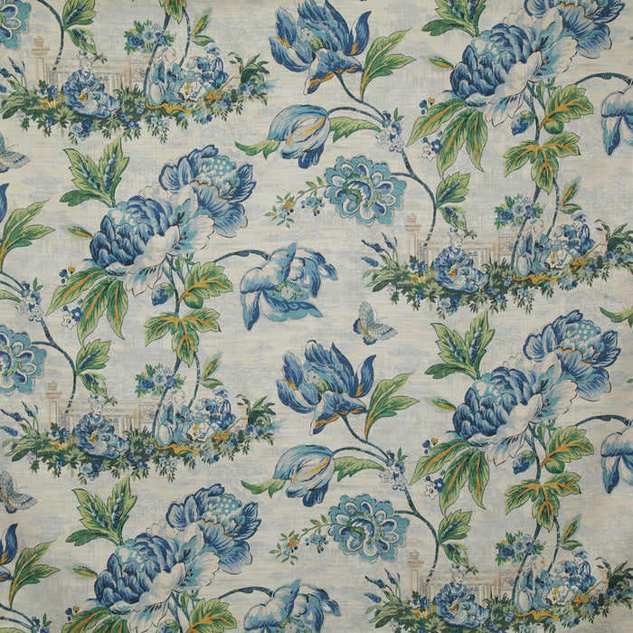 Pindler Godfrey Porcelain Fabric GOD009-BL01
