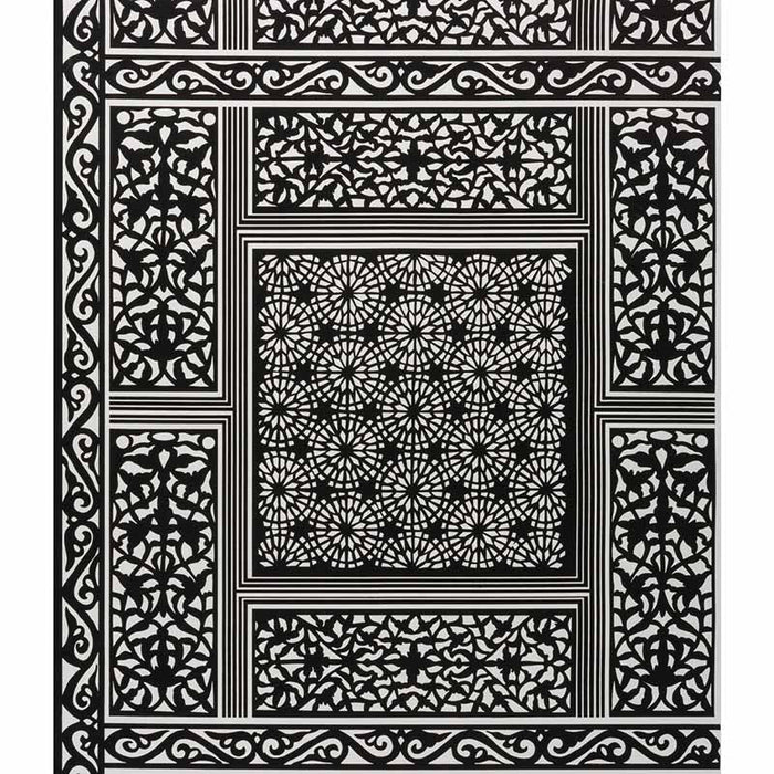 Brunschwig & Fils Bombay Ebony Wallpaper Sample P8014101.8.0
