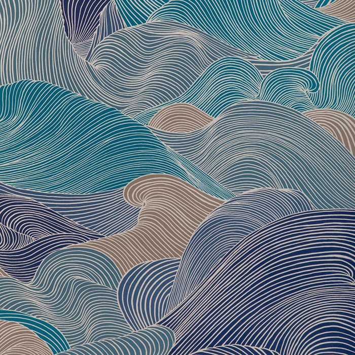 Brunschwig & Fils Tourbillon Lapis Wallpaper P8023111.355.0