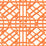 Brunschwig & Fils Pavilion Trellis Orange Wallpaper P8024109.12.0
