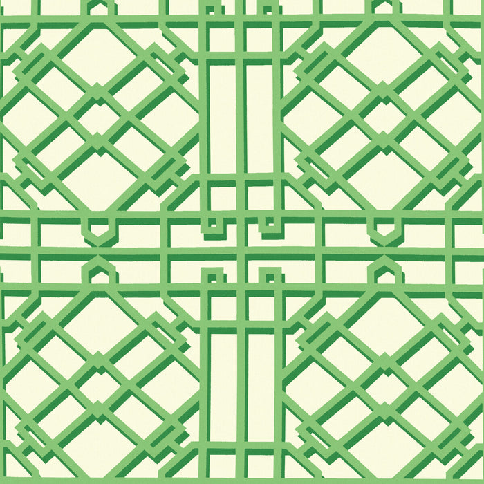 Brunschwig & Fils Pavilion Trellis Leaf Wallpaper Sample P8024109.33.0