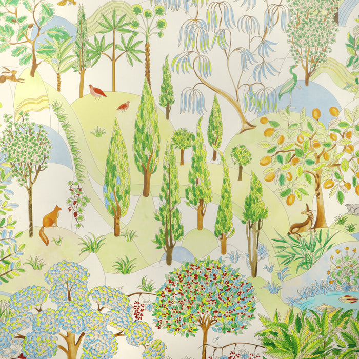 Brunschwig & Fils Folklore Meadow Wallpaper Sample P8024111.315.0